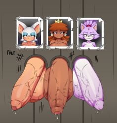 3futas anthro ball_squish balls bat_ears big_balls big_breasts big_penis blaze_the_cat blue_eyes cat_ears chaos_nsfw crown dark-skinned_futanari dark_skin erection foreskin free_use fur futa_only futanari glory_hole huge_balls huge_cock human humanoid_penis mario_(series) multiple_futa nintendo nude partially_retracted_foreskin penis photo picture picture_on_wall portrait princess princess_daisy purple_fur red_hair rouge_the_bat sega smug smug_face sonic_(series) sonic_the_hedgehog_(series) tally_marks tanned touching_balls uncut veiny_balls veiny_penis white_fur yellow_eyes