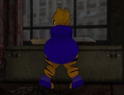 alien anthro ass_focus big_ass big_butt bubble_ass bubble_butt butt_focus clothed clothes clothing fangs fat_ass femboy gay huge_ass huge_butt indoors large_ass looking_over_shoulder lwd_cartoonz male_only massive_ass massive_butt neil_lash orange_fur shortstack smiling spiky_hair sweater teasing teasing_viewer thick_ass turtleneck turtleneck_sweater yellow_eyes