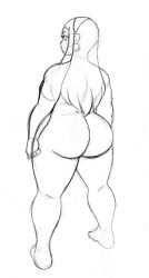 ass backshot kenzie_(omegasunburst) naked omegasunburst sketch