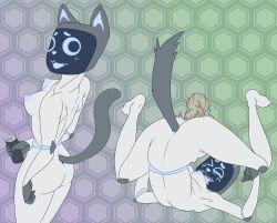 1girls 2d absurd_res ahe_gao animal_humanoid ass bellabot beverage_can big_butt blue_nipples breasts disembodied_penis domestic_cat felid felid_humanoid feline feline_humanoid felis female female_focus female_penetrated from_front_position genitals hi_res humanoid kerfuś kerfuś_female led_light looking_pleasured machine male mammal mammal_humanoid mating_press nipples one_eye_closed penetration penis pointy_nipples robot robot_girl robot_humanoid robotic screen screen_face sex simple_background small_breasts solo venom-master