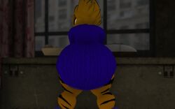 alien anthro ass_focus big_ass big_butt bubble_ass bubble_butt butt_focus clothed clothes clothing fangs fat_ass femboy gay huge_ass huge_butt indoors large_ass looking_over_shoulder lwd_cartoonz male_only massive_ass massive_butt neil_lash orange_fur shortstack spiky_hair sweater teasing teasing_viewer thick_ass turtleneck turtleneck_sweater yellow_eyes