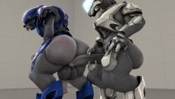 2boys 3d alien anthro bara big_ass bubble_butt gay halo_(series) huge_ass hyper hyper_ass hyper_muscles male male_only no_humans rayhuma sangheili sfm_default_map source_filmmaker tagme thick