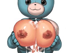 1boy 1boy1girl 1girls 2d animated big_breasts breasts dolly_(spooky_milk_life) female game_cg main_character_(spooky_milk_life) male male/female mascot_costume nipples nude sex spooky_milk_life