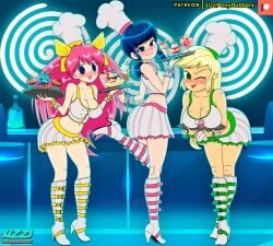 applejack_(mlp) ass breasts female high_heels hypnosis marinette_cheng marinette_dupain-cheng miraculous_ladybug momoko_hanasaki my_little_pony thighs uzzi-ponydubberx wedding_peach wide_hips