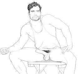 abs balls bara bear beard big_balls big_penis breasts celebrity chichett_bw dc digital_media_(artwork) erect_nipples erection exposed gay henry_cavill male male_only muscles muscular muscular_male naked nipples nude pecs penis pubic_hair seductive sitting sketch spread_legs superman superman_(series) sweat