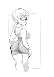 1girls apple_butt ass ass_in_dress athletic athletic_female big_ass big_breasts blue_hair breasts bubble_ass bubble_butt bulma_briefs busty curvaceous curvy curvy_figure digital_drawing_(artwork) digital_media_(artwork) dragon_ball dragon_ball_super dragon_ball_z eyebrows eyelashes eyes female female_only fully_clothed funsexydragonball hair hips hourglass_figure large_breasts legs light-skinned_female light_skin lips mature mature_female milf short_hair shounen_jump solo thick thick_legs thick_thighs thighs voluptuous wide_hips