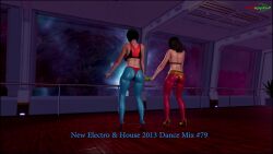 2girls 3d alice_(redapple2) animated longer_than_2_minutes multiple_girls music redapple2 sound tagme the_klub_17 tk17 video