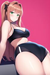 monika (doki doki literature club) from doki doki literature club by funemily1
