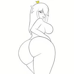 1girls ass big_ass big_breasts blush blush_lines breasts bubble_butt completely_nude crown curvaceous dat_ass fat_ass female female_only huge_breasts large_ass large_breasts long_hair looking_at_viewer looking_back looking_down nude_female pawg round_ass scarecorrode solo solo_female tabbes thick_thighs white_background white_skin wide_hips youtube youtuber