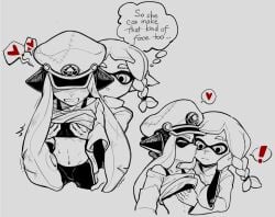 affectionate agent_3_(splatoon) agent_3_(splatoon_3) captain_(splatoon_3) cephalopod cephalopod_humanoid humanoid kazu_yoo lesbian_sex new_agent_3_(splatoon) splatoon splatoon_3 yuri