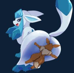 big_ass bubble_butt eevee eeveelution glaceon mohurin pokemon pokemon_(species)