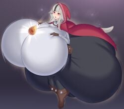 1girls animal_ears ass bluespice breasts curvy female female_only fire_emblem fire_emblem_fates gigantic_ass gigantic_breasts hyper_ass hyper_breasts nintendo solo stone thick_thighs thighs velouria_(fire_emblem) voluptuous wolf_girl