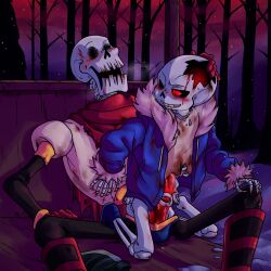 horrortale horrortale_papyrus horrortale_sans incest male male_only papyrus sans tagme undertale undertale_(series)