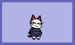 1girls 2022 animal_crossing animated anthro beauty_mark black_pupils body_inflation cat_girl cat_humanoid catgirl feline female female_only full_body_inflation gif greysweat inflation nintendo olivia_(animal_crossing) purple_eyeshadow spherical_inflation sunken_head sunken_limbs yellow_eyes