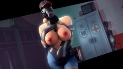 1girls big_breasts breasts female female_only fempyro gas_mask hand_on_breast pyro rodler-h8 rule_63 solo solo_female tagme team_fortress_2 valve