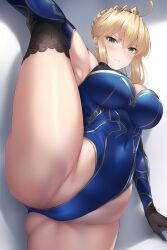 1girls ahoge ai_generated arm_on_leg arm_raised arm_stockings arm_up arm_warmers armpit armpits armwarmer armwear artoria_pendragon artoria_pendragon_(all) artoria_pendragon_(fate) artoria_pendragon_(lancer) artoria_pendragon_(lancer)_(fate) artoria_pendragon_(swimsuit_ruler) belly belly_button big_breasts big_thighs blonde_female blonde_hair blue_arm_warmers blue_armwear blue_bodysuit blue_leotard bodysuit braid braided_bun braided_hair braided_ponytail braids breasts closed_mouth covered_breasts covered_nipples crown crown_braid crown_hair_ornament curvaceous curvaceous_figure curvaceous_hips curvy curvy_body curvy_female curvy_figure curvy_hips curvy_thighs fat_thighs fate/grand_order fate/stay_night fate_(series) female female_focus female_only flexible frown frowning_at_viewer furrowed_brow furrowed_eyebrows green_eyes hair_braid hair_bun hairbun hand_on_leg hand_on_thigh hand_on_wall hand_raised hand_up imminent_penetration imminent_sex invitation inviting inviting_to_sex lace lace-trimmed_legwear lace_trim leg_hold leg_hold_pose leg_holding leg_raise leg_raised light-skinned_female light_skin lingerie long_hair looking_at_viewer mature mature_female milf mouth_closed nai_diffusion older_female plump_breasts plump_thighs pony_tail ponytail pose posing pov queen raised_arm raised_hand raised_leg raising_leg royalty simple_background skin_tight skin_tight_outfit skin_tight_suit skintight skintight_bodysuit skintight_clothing skintight_suit sole_female solo_female solo_focus split splits stable_diffusion standing standing_on_one_leg standing_split stomach thick_thighs thighs tied_hair tight_clothes tight_clothing tight_fit tights voluptuous voluptuous_female white_background