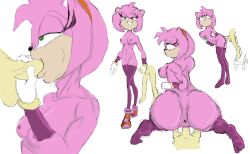 amy_rose amy_rose_(boom) anal anal_sex blowjob breasts doggy_style hand_on_breast handjob human_on_anthro human_penetrating mobian_(species) poggletaken reverse_cowgirl_position sega shoes_on sonic_(series) sonic_boom sonic_the_hedgehog_(series) standing_doggy_style standing_sex thigh_socks thighhighs