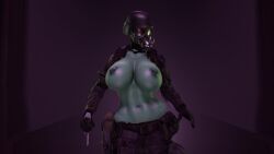 1girls 3d abs animated big_breasts busty covered_face female female_only gas_mask helmet hunk_(resident_evil) mp4 resident_evil rodler-h8 rule_63 solo solo_female solo_focus sound tagme video walk_cycle walking