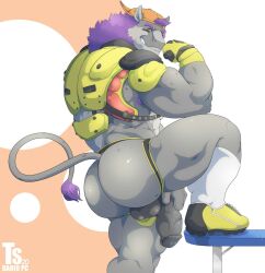 animal_humanoid anthro ass backwards_baseball_cap balls bara bara_ass bara_tiddies bara_tits barazoku baseball_cap big_ass big_ass_(male) big_balls big_butt big_chest big_pecs big_penis bubble_ass bubble_butt dat_ass dat_butt dumptruck_ass dumptruck_butt fat_ass fat_butt flaccid flexing furry gigantic_chest gigantic_pecs huge_ass huge_butt huge_chest huge_pecs humanoid jockstrap large_ass large_butt large_pectorals looking_at_viewer male male_only man_boobs man_breasts massive_ass massive_butt massive_chest massive_pecs moobs muscle_ass muscle_butt muscles muscular muscular_ass muscular_butt penis plump_ass plump_butt protective_gear round_ass round_butt solo solo_male tylerstark