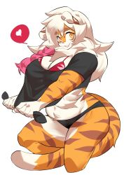 1girls anthro aspirindabaitu big_breasts breasts buxbi_(character) female female_only looking_at_viewer mx99926 pantherine smiling smiling_at_viewer solo spoken_heart tagme tail tiger very_high_resolution