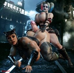 1futa 1girls 3d ass batman_(series) big_ass big_breasts big_penis biting_own_lip boots breasts catwoman catwoman_(injustice) cum dc dc_comics ejaculation female futa_on_female futanari harley_quinn harley_quinn_(injustice) huge_breasts huge_cock injustice_2 netherrealm_studios nipples penis sekaithereturn selina_kyle thigh_boots