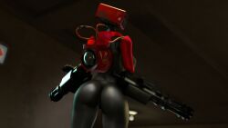 1girls 3d ass breasts female female_focus robot robot_girl rodler-h8 sentry_(team_fortress_2) solo tagme team_fortress_2 valve