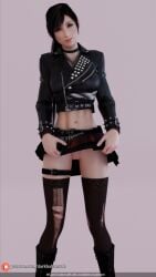 goth tifa from final fantasy by darkbahamuth