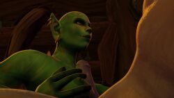 1boy 1girls 2019 3d animated blizzard_entertainment blue_skin female green_skin horde_(warcraft) horde_symbol horde_tattoo interspecies kharon_darksoul male no_sound orc orc_(warcraft) orc_female original_character paizuri pov rexxcraft troll troll_(warcraft) troll_male video warcraft world_of_warcraft