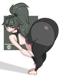 1girls ass bending_over big_ass bubble_ass bubble_butt hiyajou_maho huge_ass huge_butt onaeane shortstack steins;gate steins;gate_0 thick_ass thick_thighs