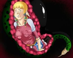 2016 absorbing absorption absorption_vore blonde_hair bracelet cell_(dragon_ball) crossover crying dragon_ball dragon_ball_z flesh_tunnel flesh_wall fleshy_tentacle forced forced_vore godvore huge_tail light_skin nintendo open_mouth princess_zelda shiny_breasts shiny_hair shiny_skin skyward_sword tail tail_bondage tail_bulge tail_grab tail_motion tail_pull tail_suck tail_vore tears teeth teeth_clenched teeth_showing teeth_visible the_legend_of_zelda tight_clothes tight_clothing vore wet wet_clothes x-ray yellow_hair zelda_(skyward_sword)