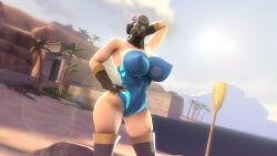 1girls beach breasts female fempyro gas_mask pyro pyro_(team_fortress_2) rodler-h8 rule_63 solo solo_female tagme team_fortress_2