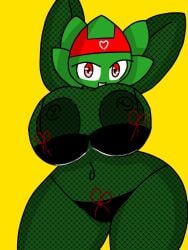 1girls anthro anthrofied ass breasts breasts female fishnets flora_fauna plant plant_girl plant_humanoid plantie plants_vs._zombies plants_vs_zombies popcap_games pussy strawberry50301 weed_(pvz)
