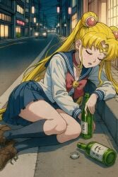 clothes gold_hair gpt sailor_moon sleeping