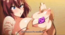 1boy 1girls akane_wa_tsumare_somerareru animated animated female groping_breasts huge_breasts tagme