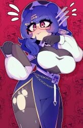 big_breasts breasts cleavage female huge_breasts marysquid tagme thick_thighs wide_hips