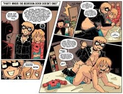 ass breasts catwoman_(cosplay) dc_comics marvel nude penis sex skyafterdark spider-man_(cosplay) yuri