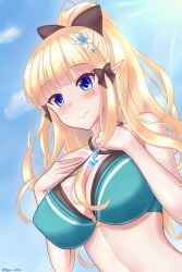 alternate_version_available big_breasts blonde_female blonde_hair princess_connect! saren_(princess_connect!) tagu_hblabe textless