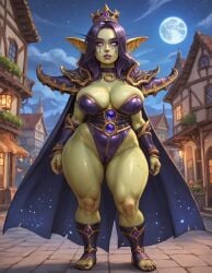 1girls ai_generated female full_body goblin goblin_art goblin_female green_skin latex murzy warcraft world_of_warcraft xal'atath