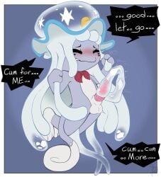 alolan_form alolan_meowth ambiguous_gender balls blush bodily_fluids closed_eyes cum cum_in_tentacles dialogue dice_(flowerbud) duo feral floating flowerbud generation_7_pokemon genital_fluids genitals hi_res looking_pleasured male nihilego nintendo penile_spines penis penis_in_tentacle pokemon pokemon_(species) regional_form_(pokemon) scarf sex tapering_penis tentacle tentacle_sex ultra_beast