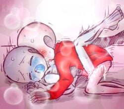 gay gay_sex half_clothed male naked sans_au sanscest thegreatrouge underfell underfell_sans undertale undertale_au undertale_sans yaoi