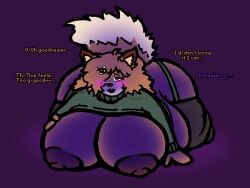 big_ass big_breasts blueberry_inflation breasts bubble_butt cleavage female furry huge_ass huge_breasts inflation nipples sinflative thick_thighs wide_hips