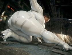 ai_generated bbw big_ass big_breasts big_butt bodysuit dark-skinned_female gigantic_ass huge_ass stellar_blade tagme unnamed_character venus_body