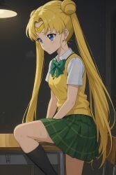 clothes gold_hair gpt masturbation masturbation_through_clothing sailor_moon shirt