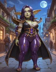 1girls ai_generated female full_body goblin goblin_art goblin_female green_skin latex murzy warcraft world_of_warcraft xal'atath