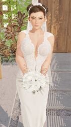 adnarimydeth big_breasts chun-li cleavage street_fighter wedding_dress