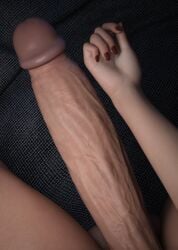 1futa 3d 3d_(artwork) big_penis chitose_fujinomiya close-up comparing futa_pov futanari nails painted_nails ryuu_ga_gotoku stevencarson veiny_penis