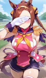1girls ai_generated animal_ears anthropomorphization artist_request eyes female hair legs sakura_bakushin_o_(umamusume) skin tagme umamusume umamusume_pretty_derby young