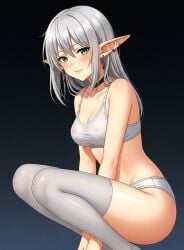 clothes elf_girl frieren gemini white_hair