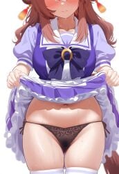 1girls ai_generated animal_ears anthropomorphization artist_request copano_rickey_(umamusume) eyes female hair legs skin tagme umamusume umamusume_pretty_derby young