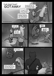 adam_wan canine comic female male net otter spear straight the_one_that_got_away trapped_in_net wolf